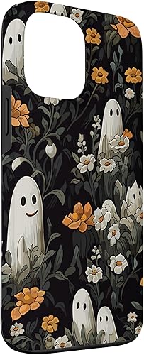 Miniatura 3 de Funda con diseño floral para iPhone 13 Pro Max con diseño de fantasmas espeluznantes de Halloween