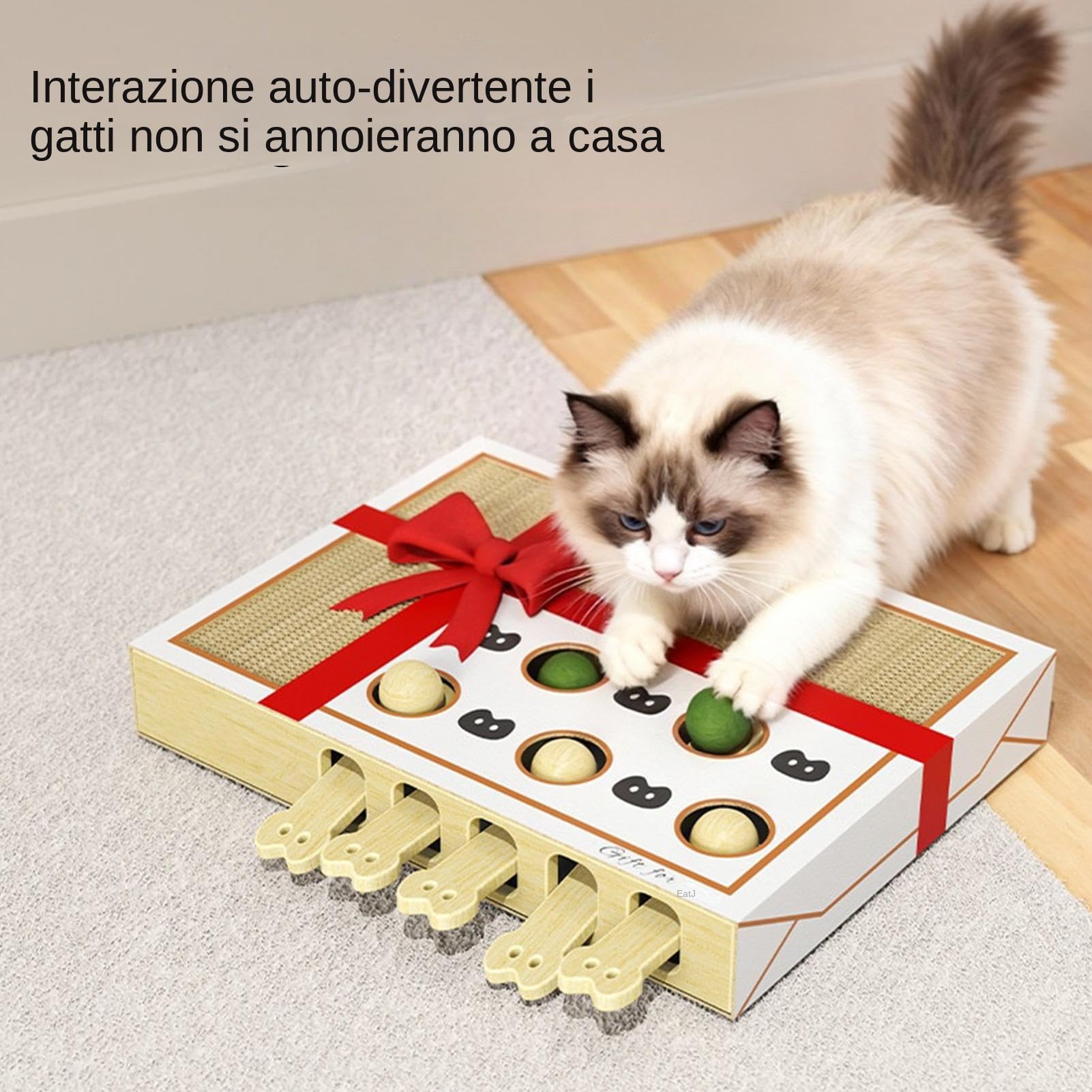 Katzen Puzzle Spielzeug Kratzbrett Intelligenzspielzeug Bereicherungsspiel