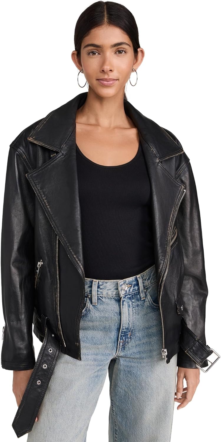 IRO Women's Dylan Leather Biker Jacket