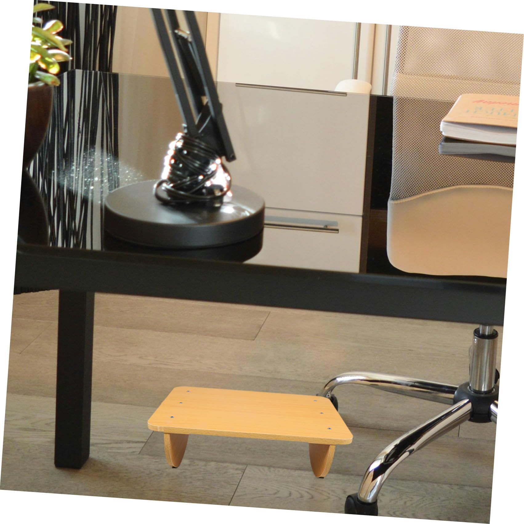 POPETPOP Poggiapiedi Ergonomico da Scrivania Superficie Antiscivolo e Design Oscillante per Ufficio, Casa, Studio o Gioco Comodo e Rilassante
