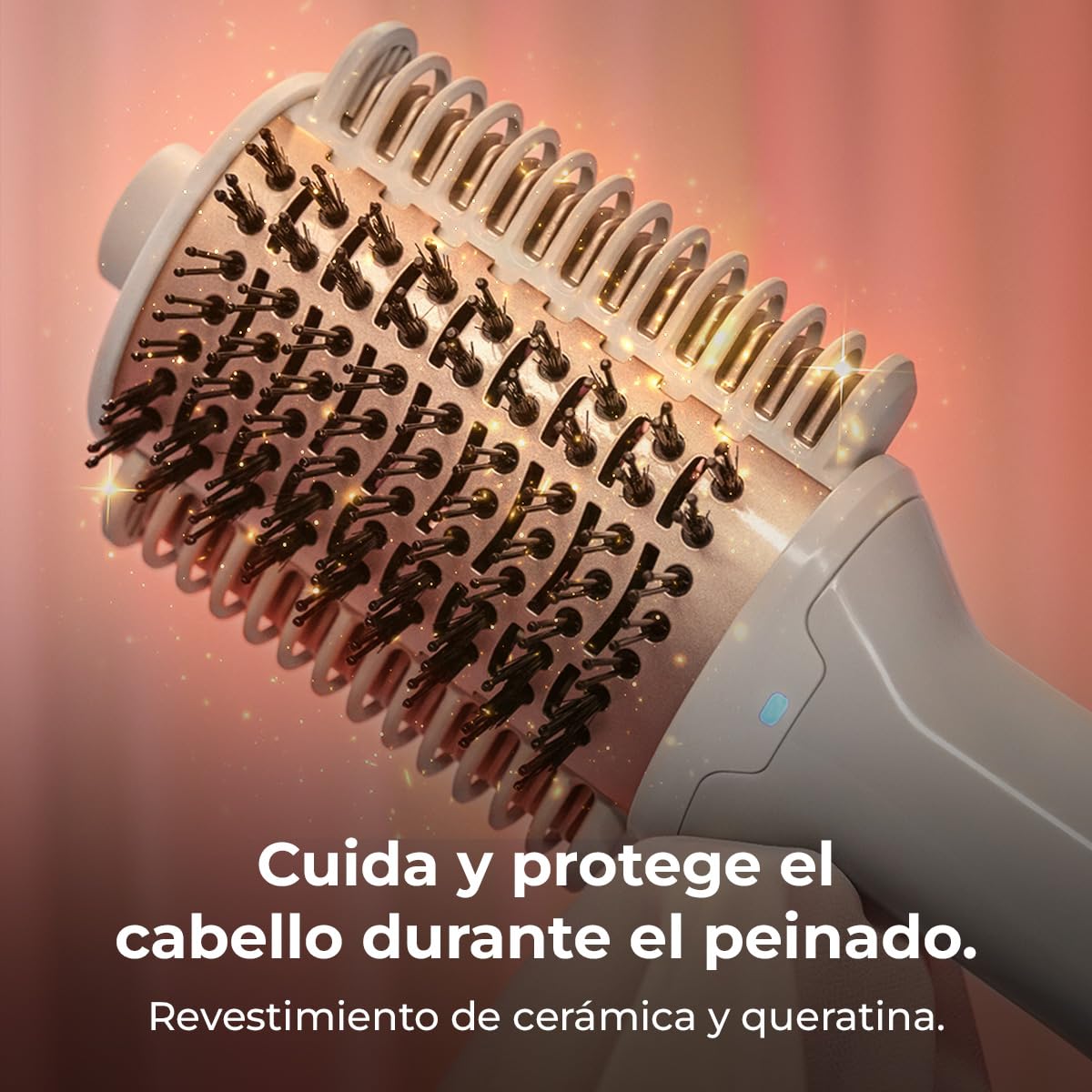 Cecotec Cepillo de Aire Placas Calefactoras Air DryBold. 1200W, Seca, Alisa, Moldea, Da Volumen y Desenreda, Generador de Iones, Temperaturas Controladas, Cabello Húmedo y Seco, 3 Modos, Punta Fría