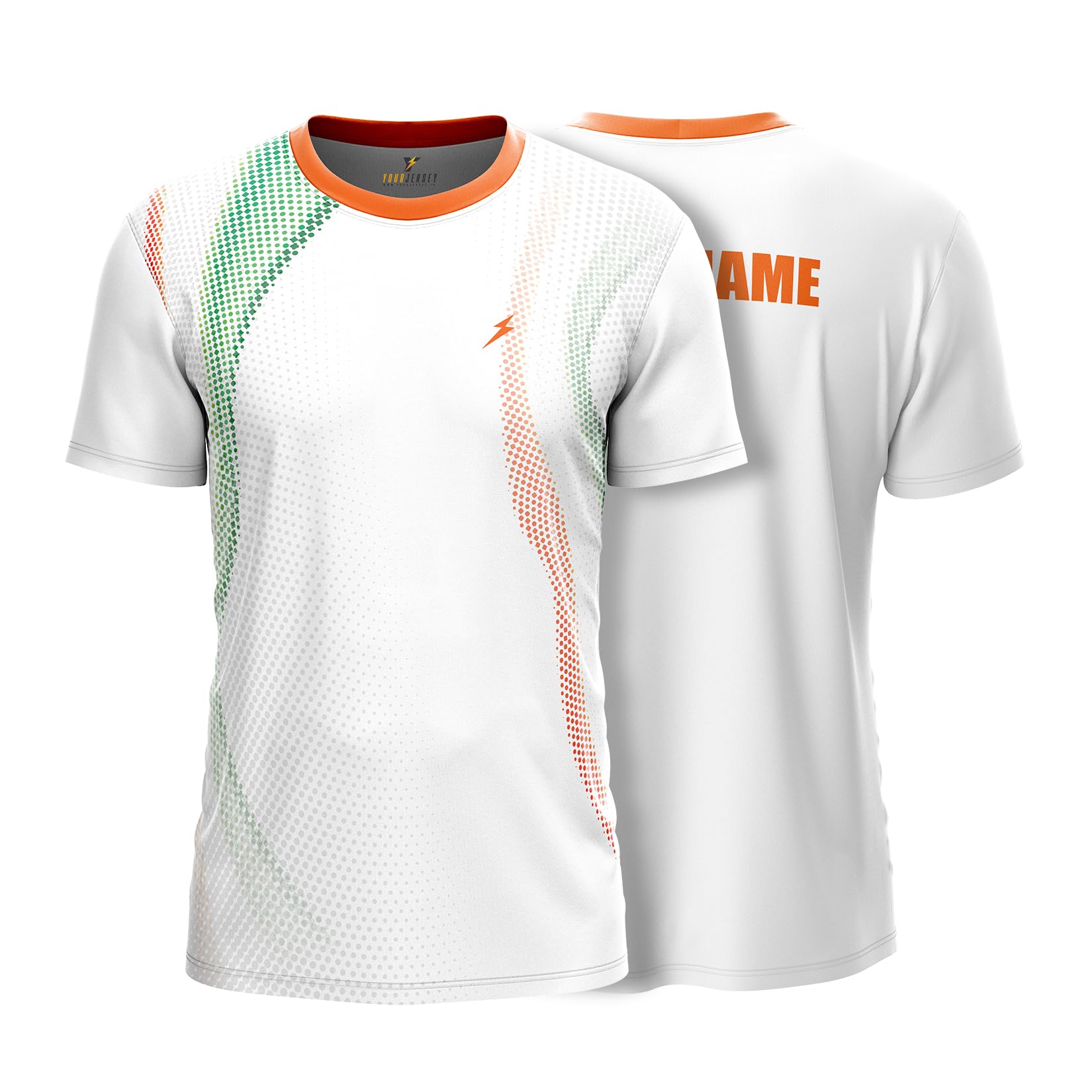 YOURJERSEY Multi Sports Jersey for School & Sports Events | Custom Name Printed Sports T-Shirt for Cricket, Badminton & Football | Lightweight Training Wear | Size 2Y–4XL-image-37