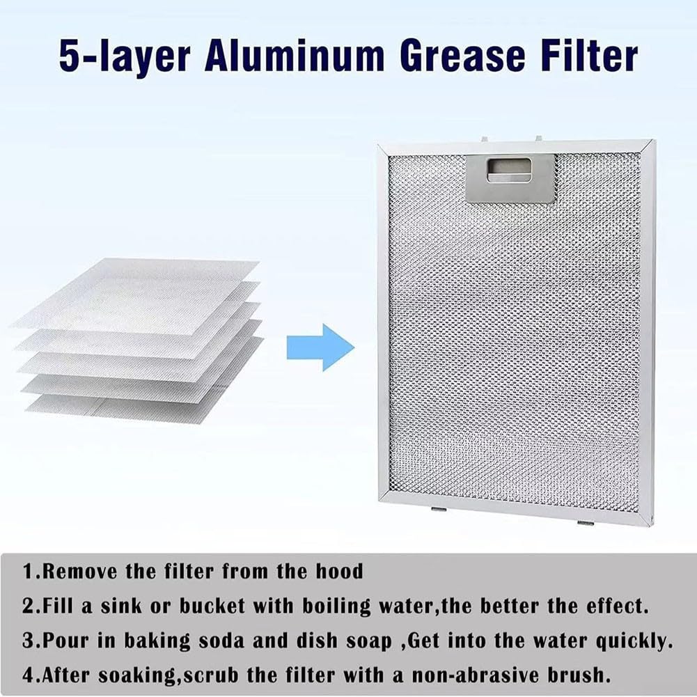 Range Hood Filter, Range Hood Grease Mesh Aluminum Filter For Technika, 340X280mm