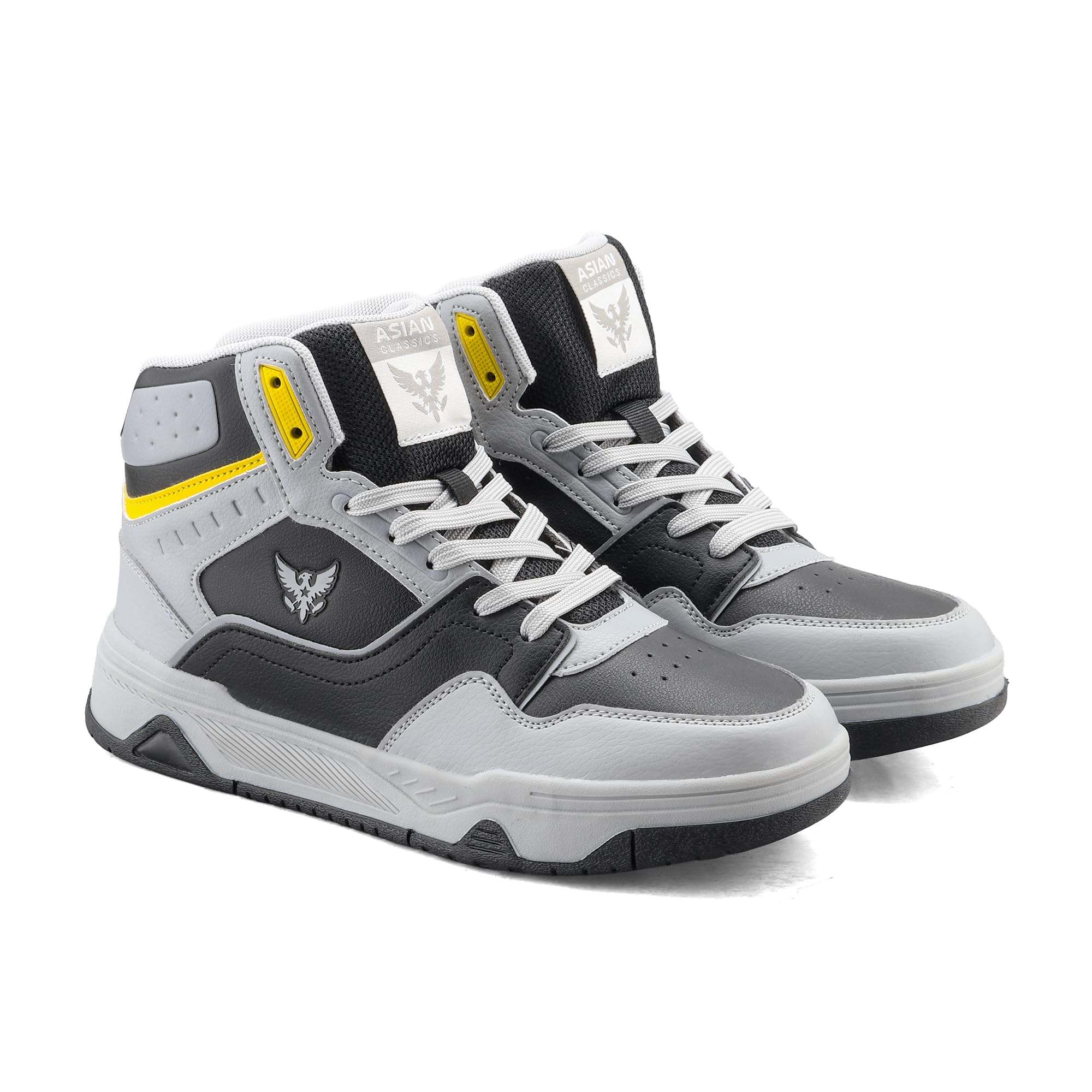 asian Mojo-54 Men’s High-Top Sneakers | Stylish High Neck Casual Shoes with Cushioned Comfort, Durable Build & Grip Sole-picture-47