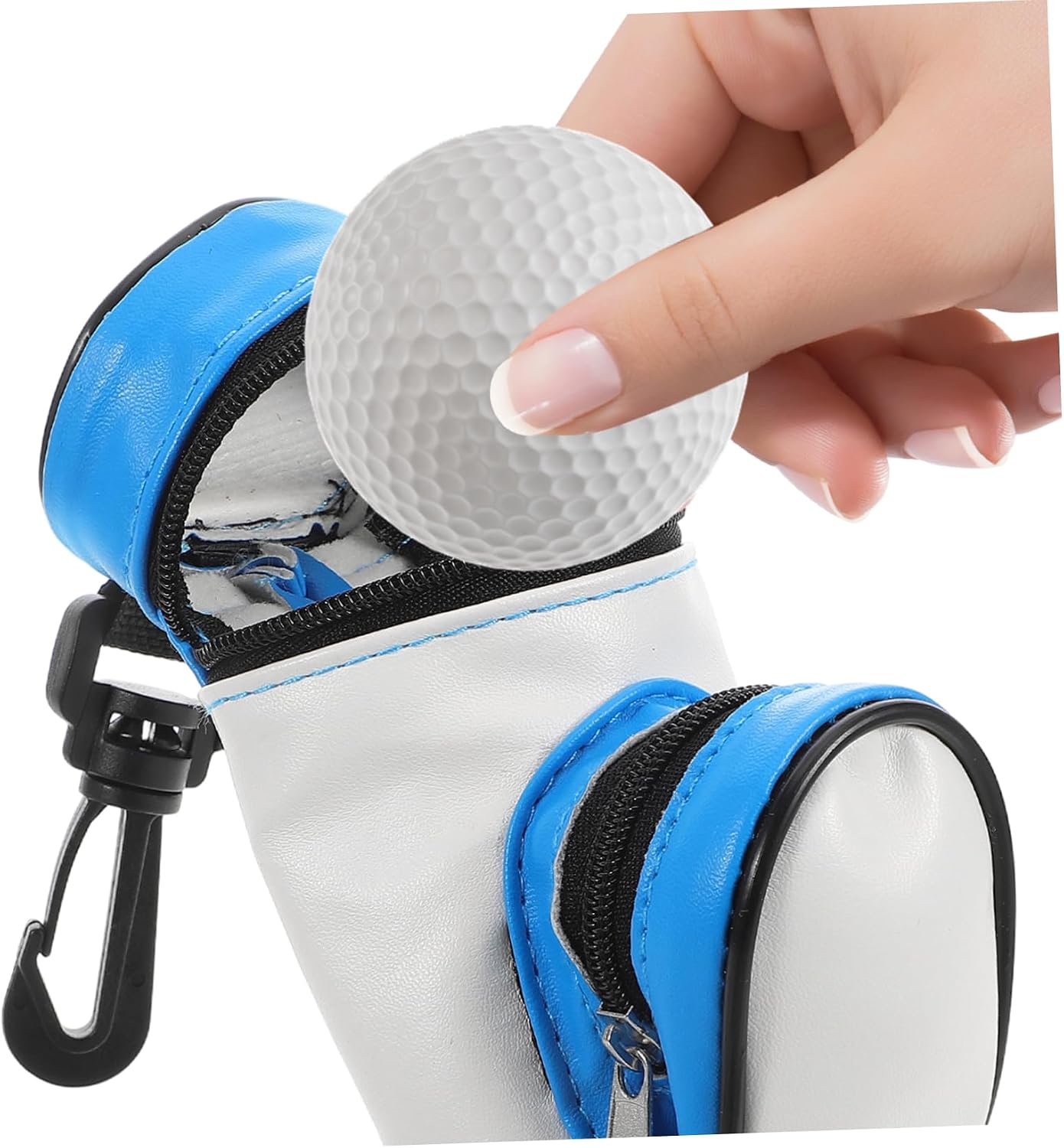 Kisangel 1pc Golf Utility Pouch Carrying Bag for Balls Tee Holder Golf Accessories Tee Bag Pouches Zipper Ball Storage Gloves Men and Women