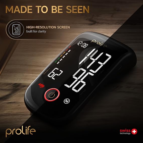 prolife PX7 Premium Blood Pressure Monitor with AFIB Detection Clinically Validated, Bluetooth Upper Arm Digital Blood Pressure Monitor with MedM App for Home Use