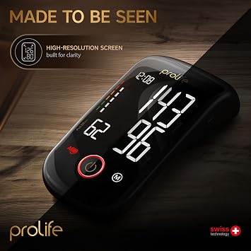 prolife PX7 Premium Blood Pressure Monitor with AFIB Detection Clinically Validated, Bluetooth Upper Arm Digital Blood Pressure Monitor with MedM App for Home Use