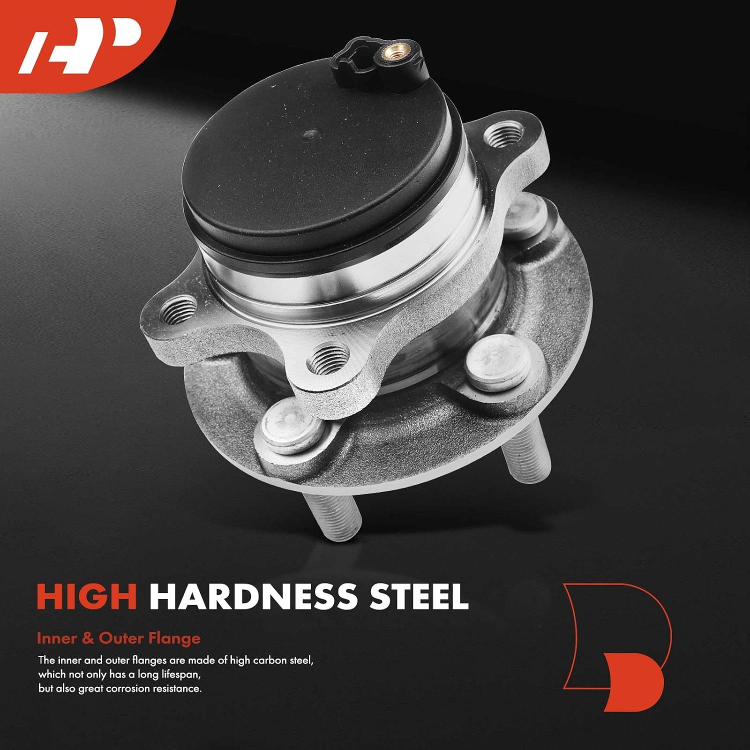 A-Premium Rear Wheel Bearing and Hub Assembly with 5-Lug Compatible with Ford Edge 2015-2020, Lincoln Continental 2017-2020, MKX 2016-2018, FWD Only