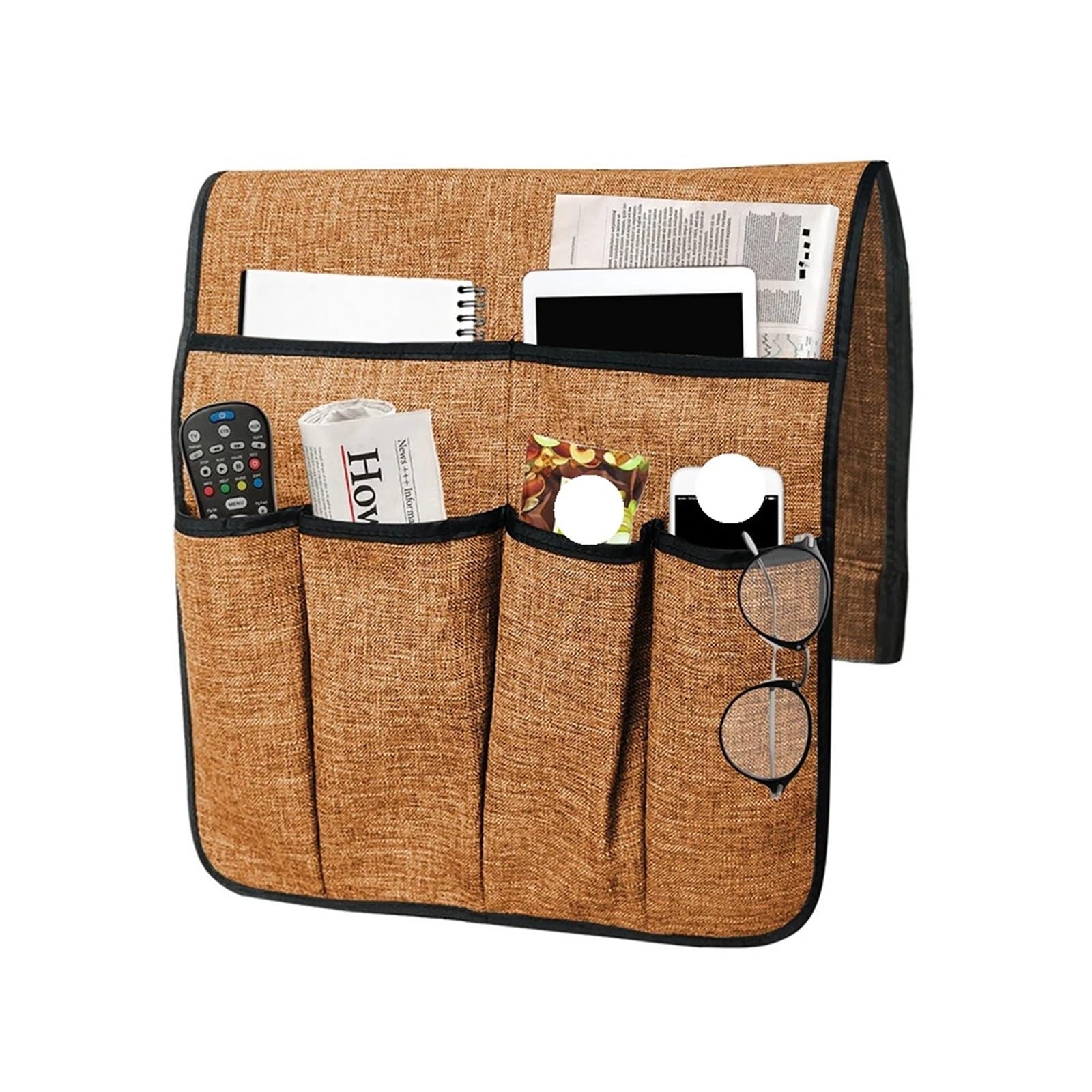 Bolsa for reposabrazos de sofá, Soporte for Mando a Distancia, sillón, Bolsillo, Organizador for reposabrazos para Sofá，Sillón(Beige)