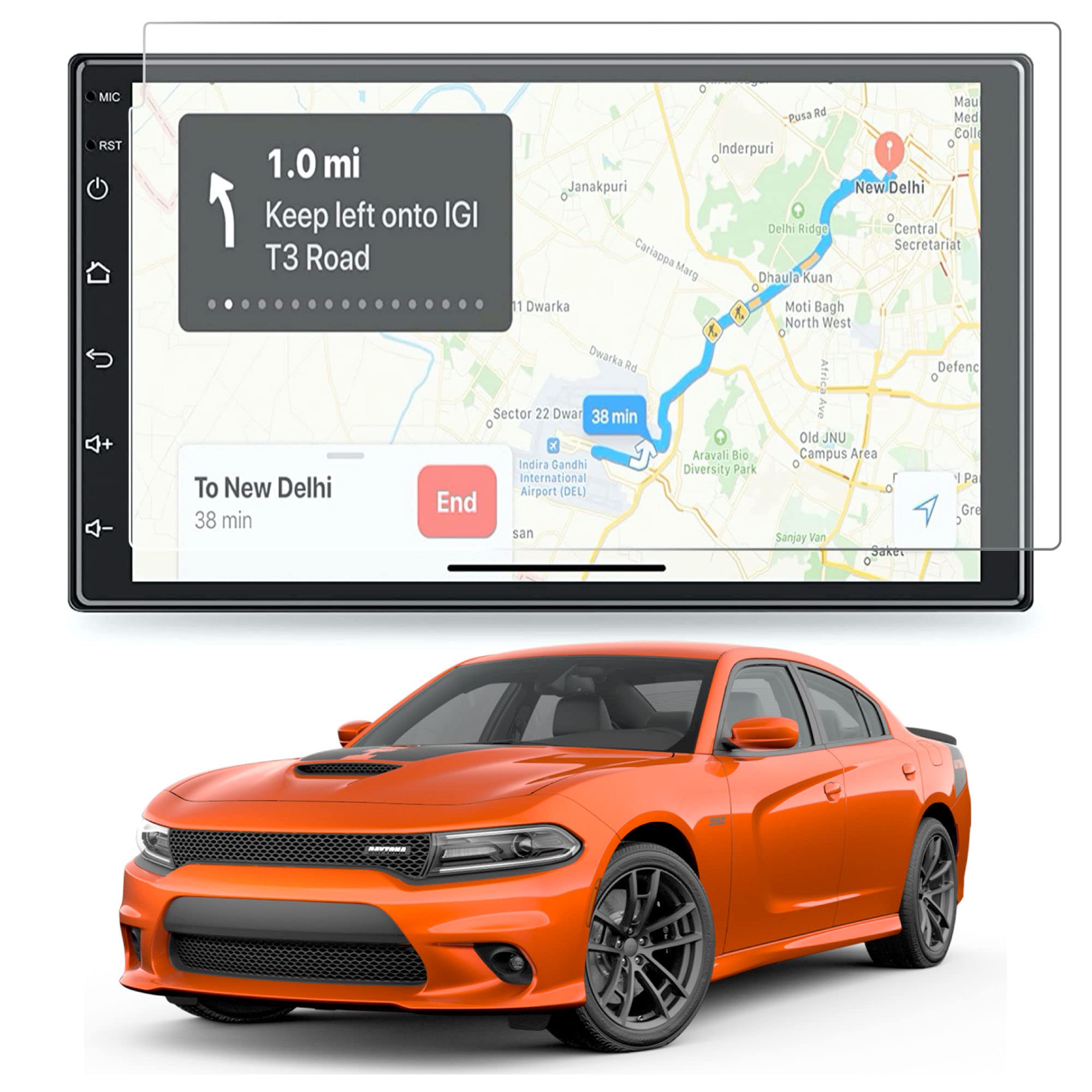 LF GoMechanic 7inch Car Accessories Touch Screen Guard (After Market) - Matte