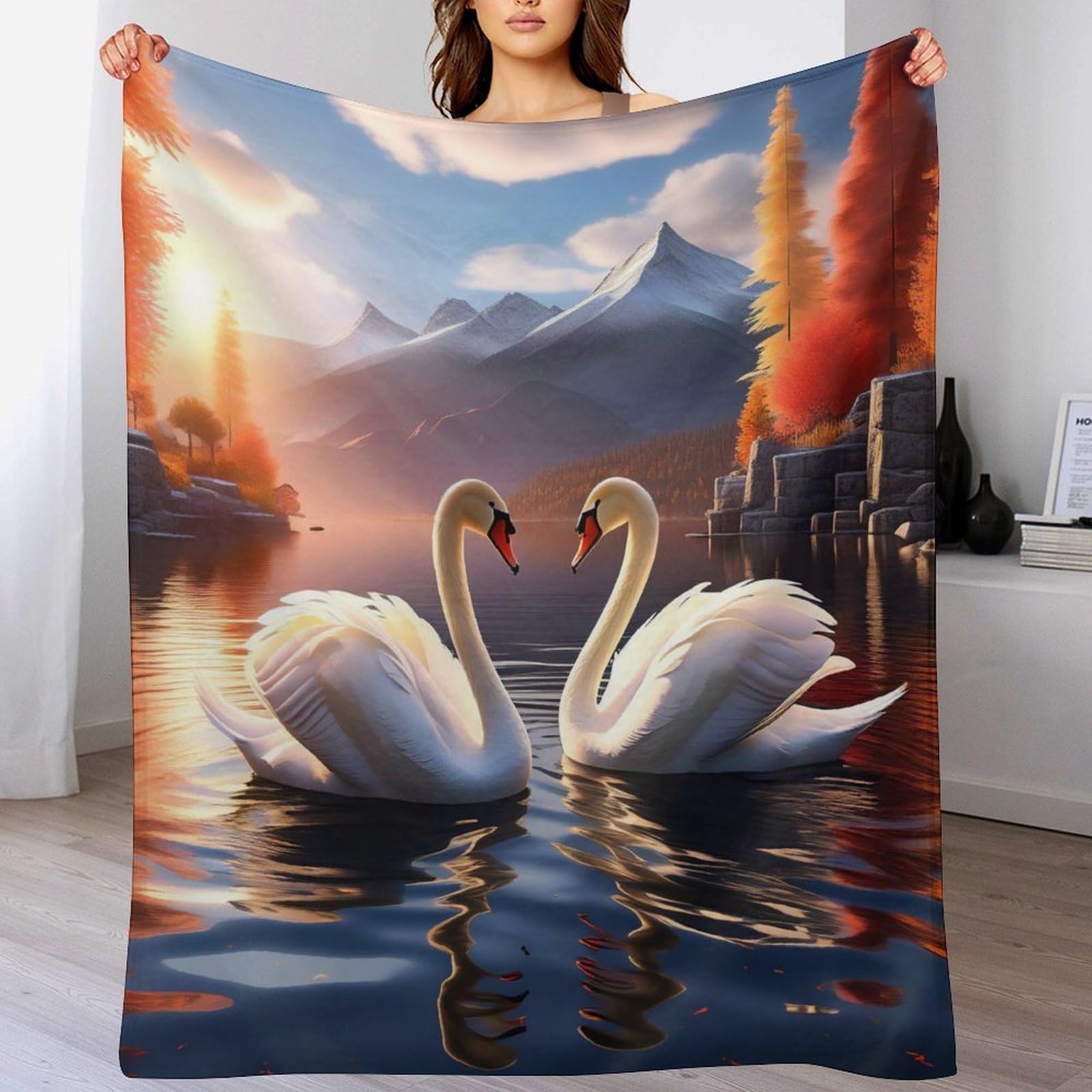 Couverture salon douce flannel 150x200 pour grand lit et canape