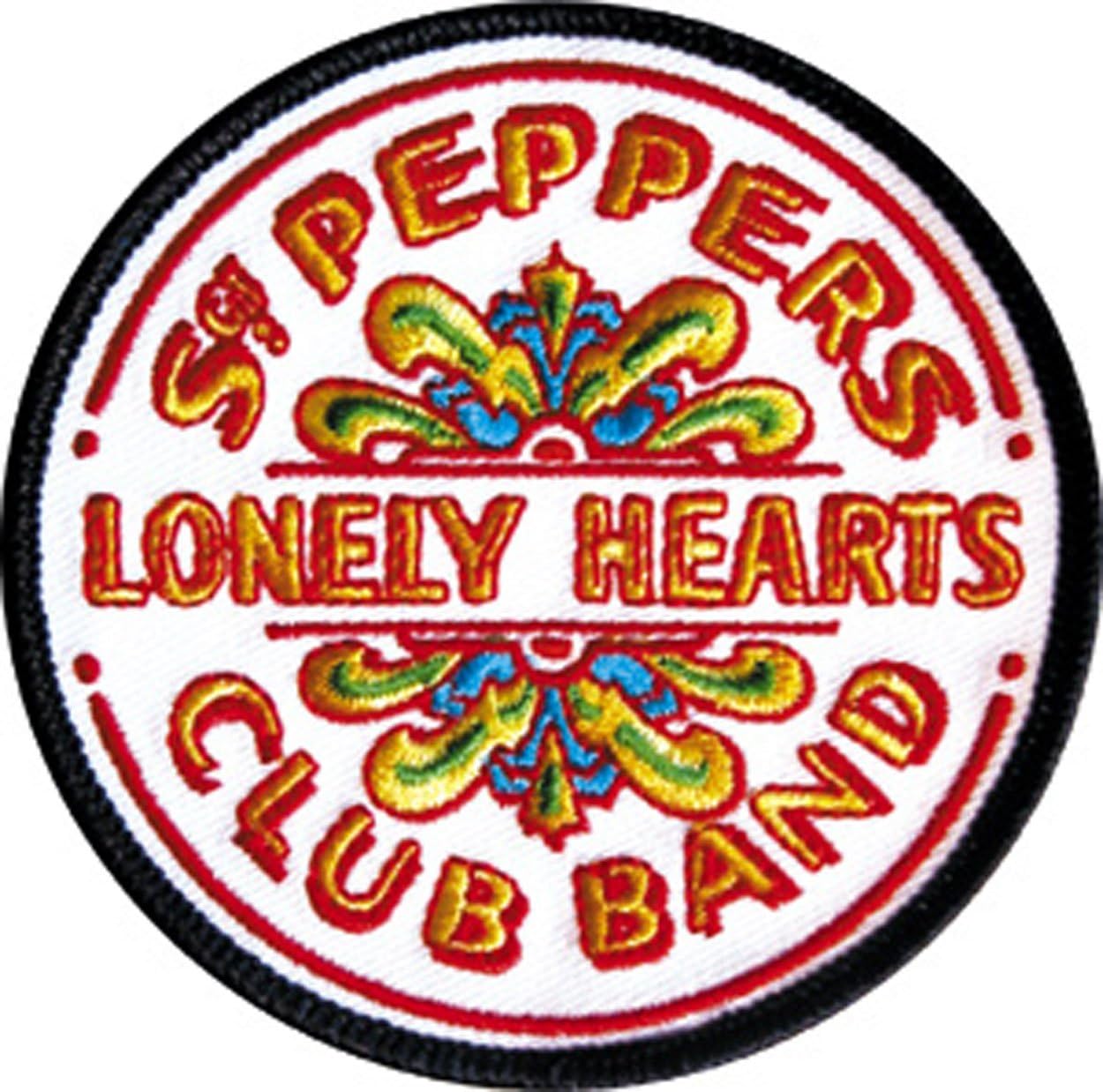 Patch Ricamata Dei Beatles Sgt Pepper - 9x9 Cm, Da Applicare A Ferro, Prodotto Ufficiale - copertina