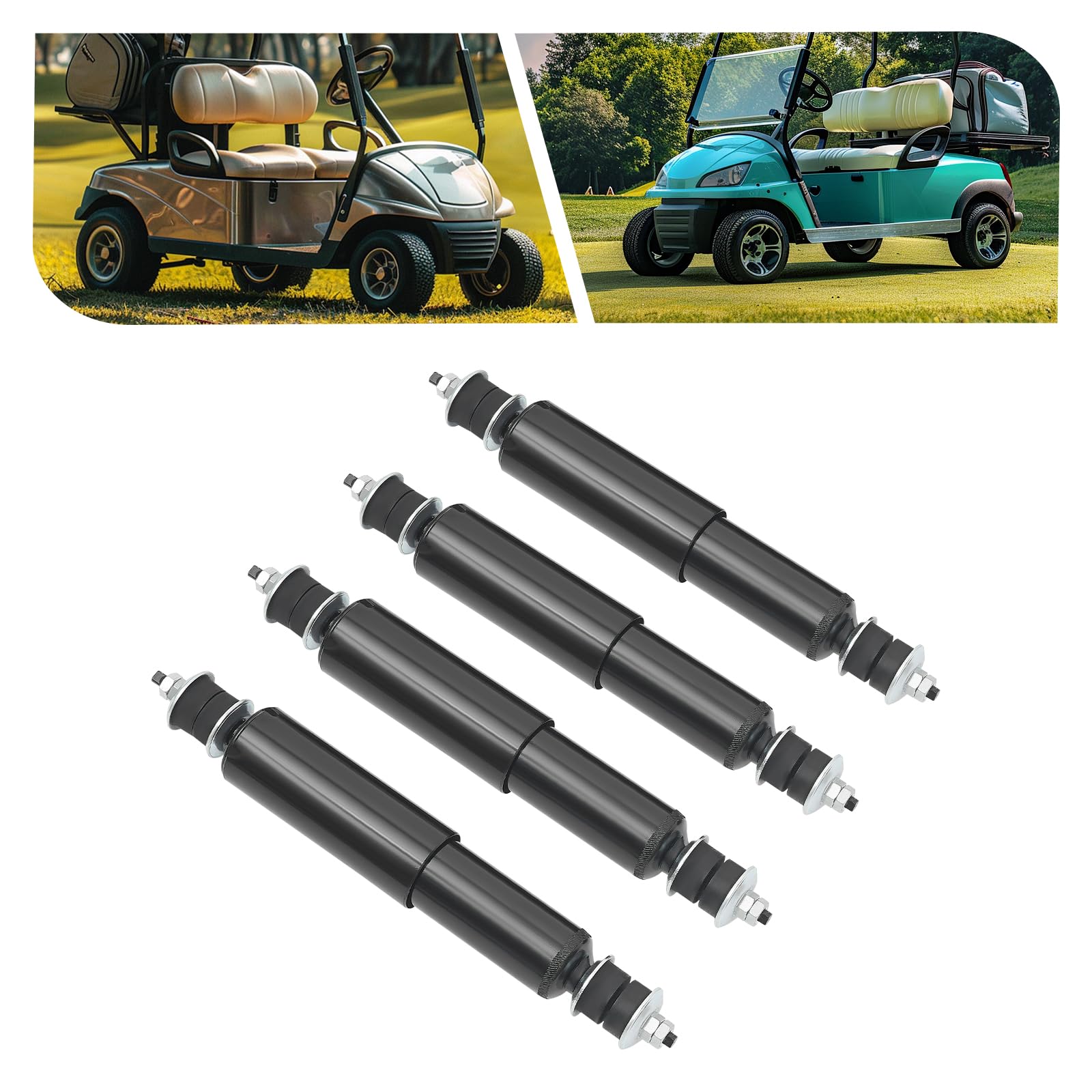Set di ammortizzatori da golf (4 pezzi), migliore assorbimento degli urti e guida più stabile, migliore stabilità e comfort di guida, OEM # 1014235, 1015813, 1015813, 1033510-01, 3-023A, CP1014235