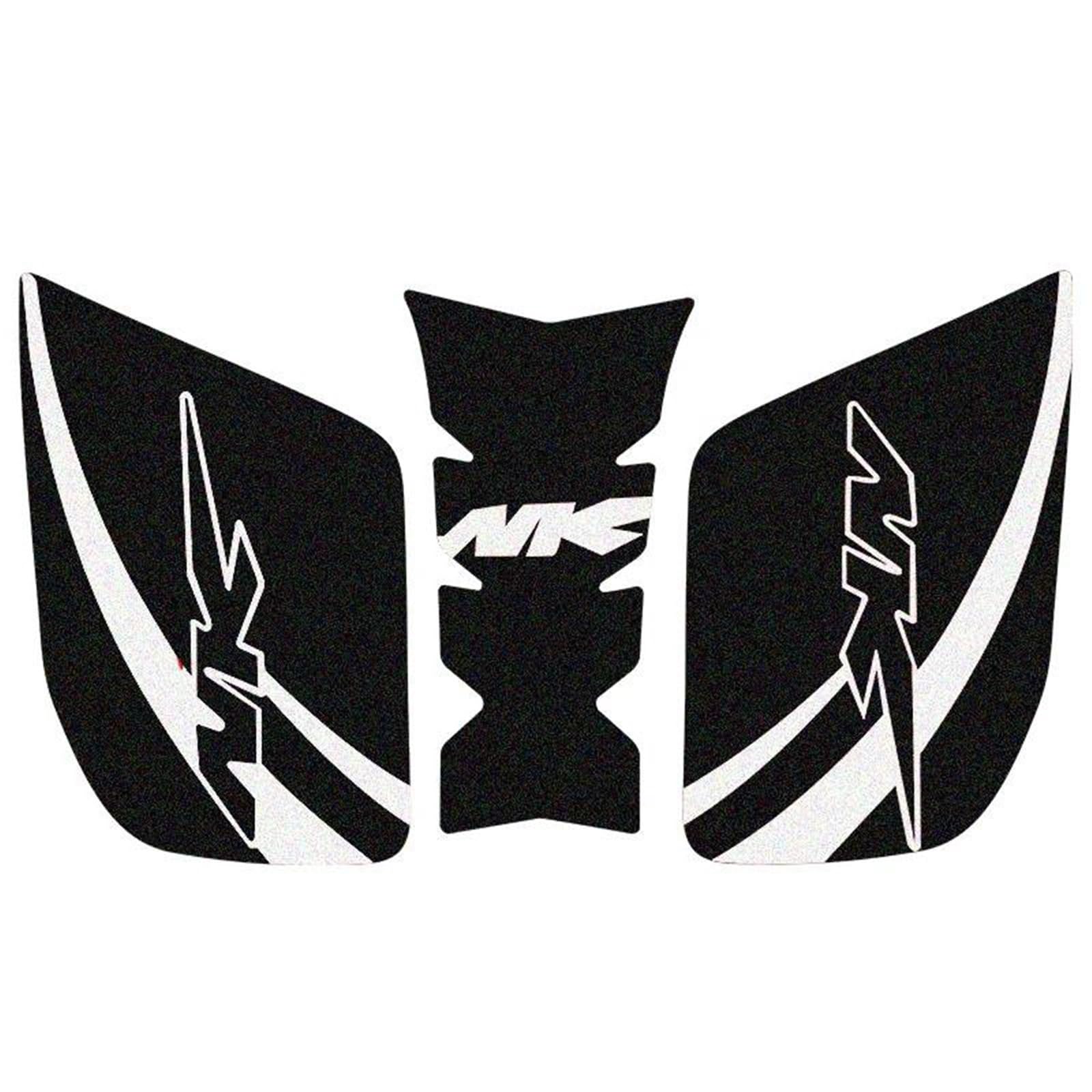 Motorcycle Anti Slip Tank Pad Sticker Gas Knee Grip Traction Side Decal Protector for CFMOTO 250NK NK400 NK650(Bianco)