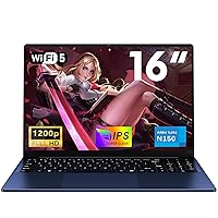 NAIKLULU 16 Pollici Computer Portatile Processor N150(1,2 a 3,6 GHz)