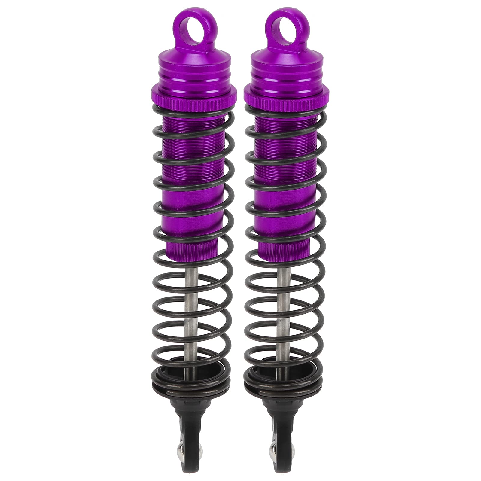 RiToEasysports 2 Pièces RC Amortisseurs 110mm Amortisseur à Ressort Réglable en Métal Solide Compatible avec TRAXXAS Slash 2WD(Bleu) Accessoires de Voitures Miniatures