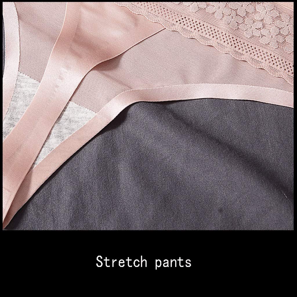 String En Dentelle For Femmes, 3 Culottes De Boîte-cadeau Sexy String Sans Couture En Soie De Glace Ultra-mince (Color : D, Size : XL)