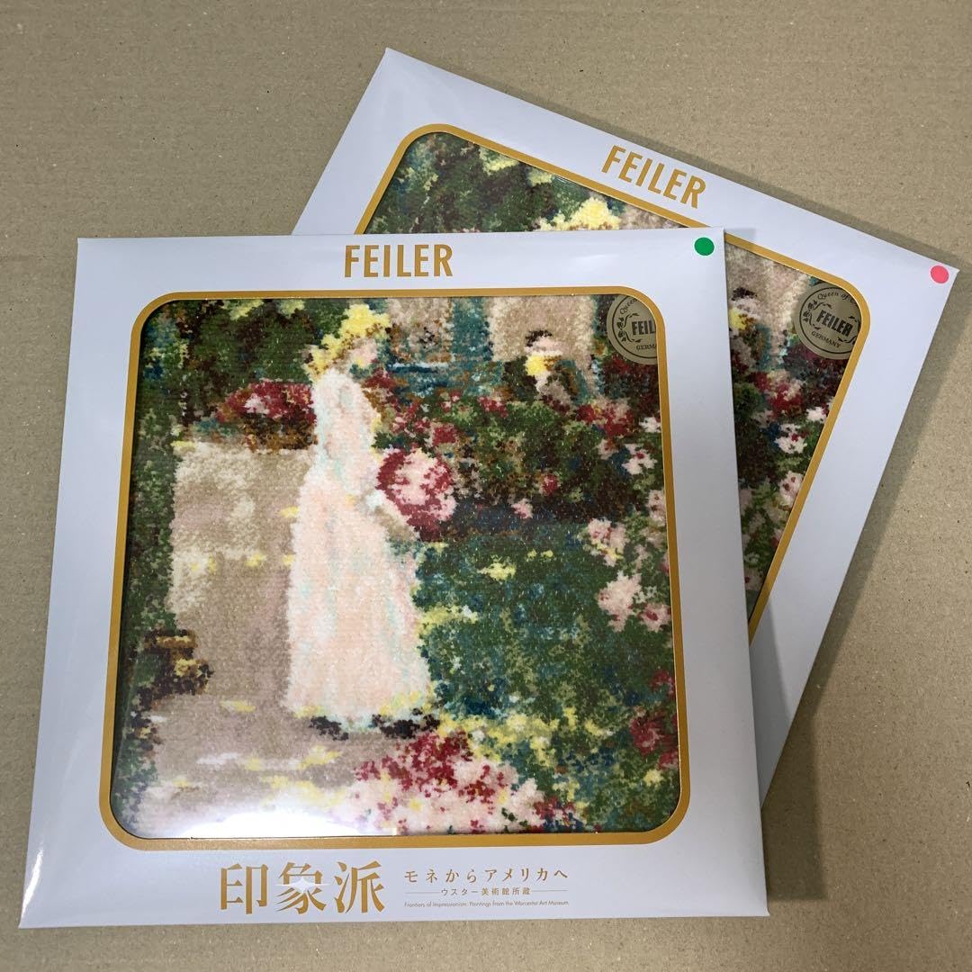 Amazon.co.jp: 印象派展 フェイラー ハンカチ 2種セット 