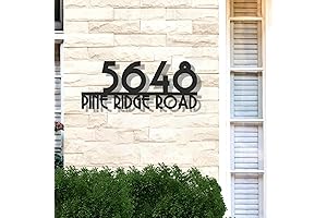 Personalized Metal House Numbers for Outside | Modern Address Number Sign