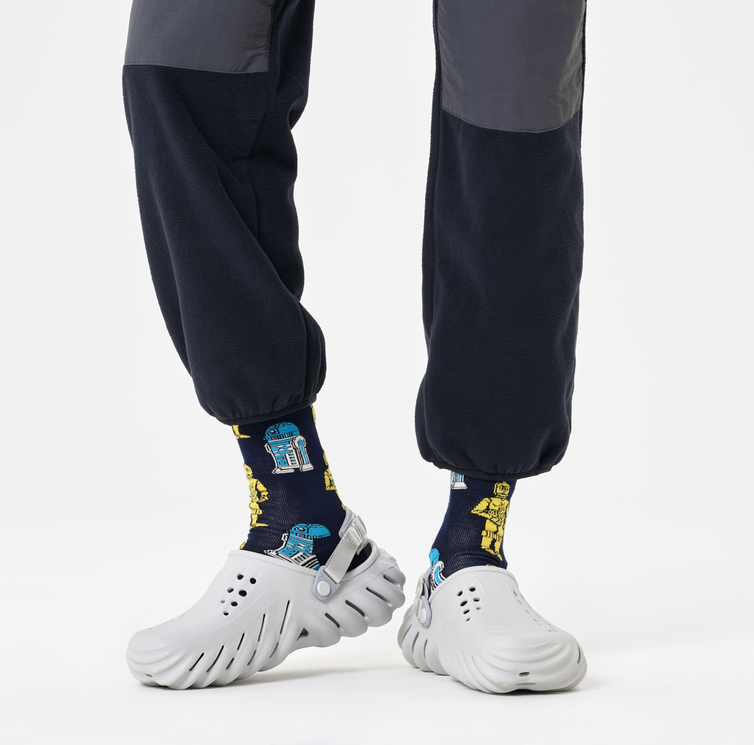 Happy Socks x Star Wars - Skarpetki Zestaw 3 Skarpetek w Pudełku Prezentowym dla Wielkich Fanów Gwiezdnych Wojen - z Wzorami Yody i Dartha Vadera