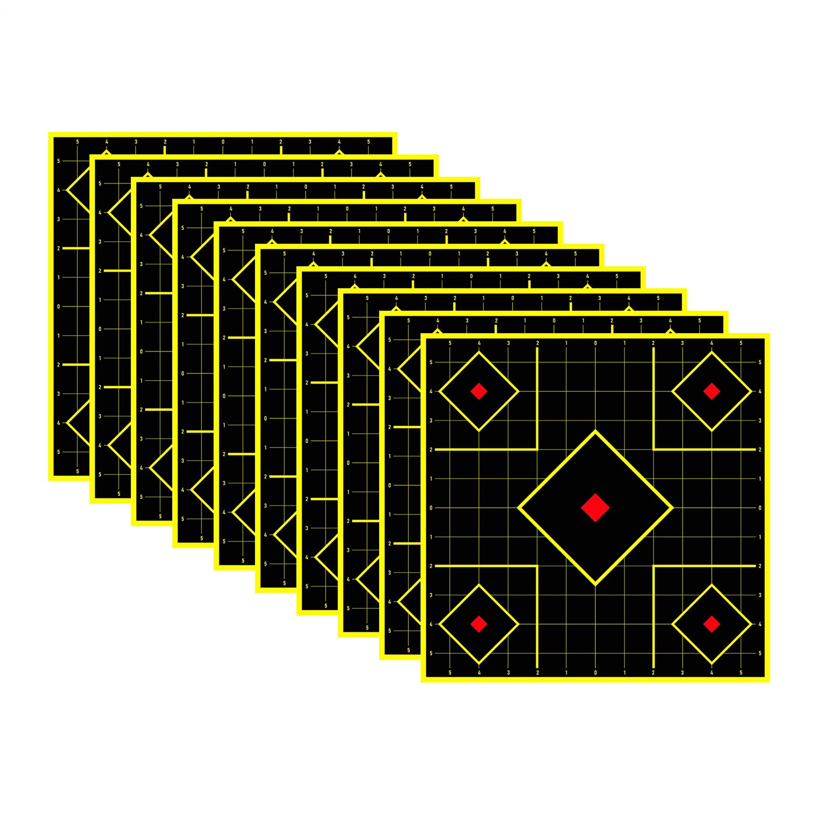 Dischi bersaglio di carta | Foglio di carta 30x30 cm - di gioco, per poligoni di tiro all'aperto area di allenamento al coperto giochi ricreativi