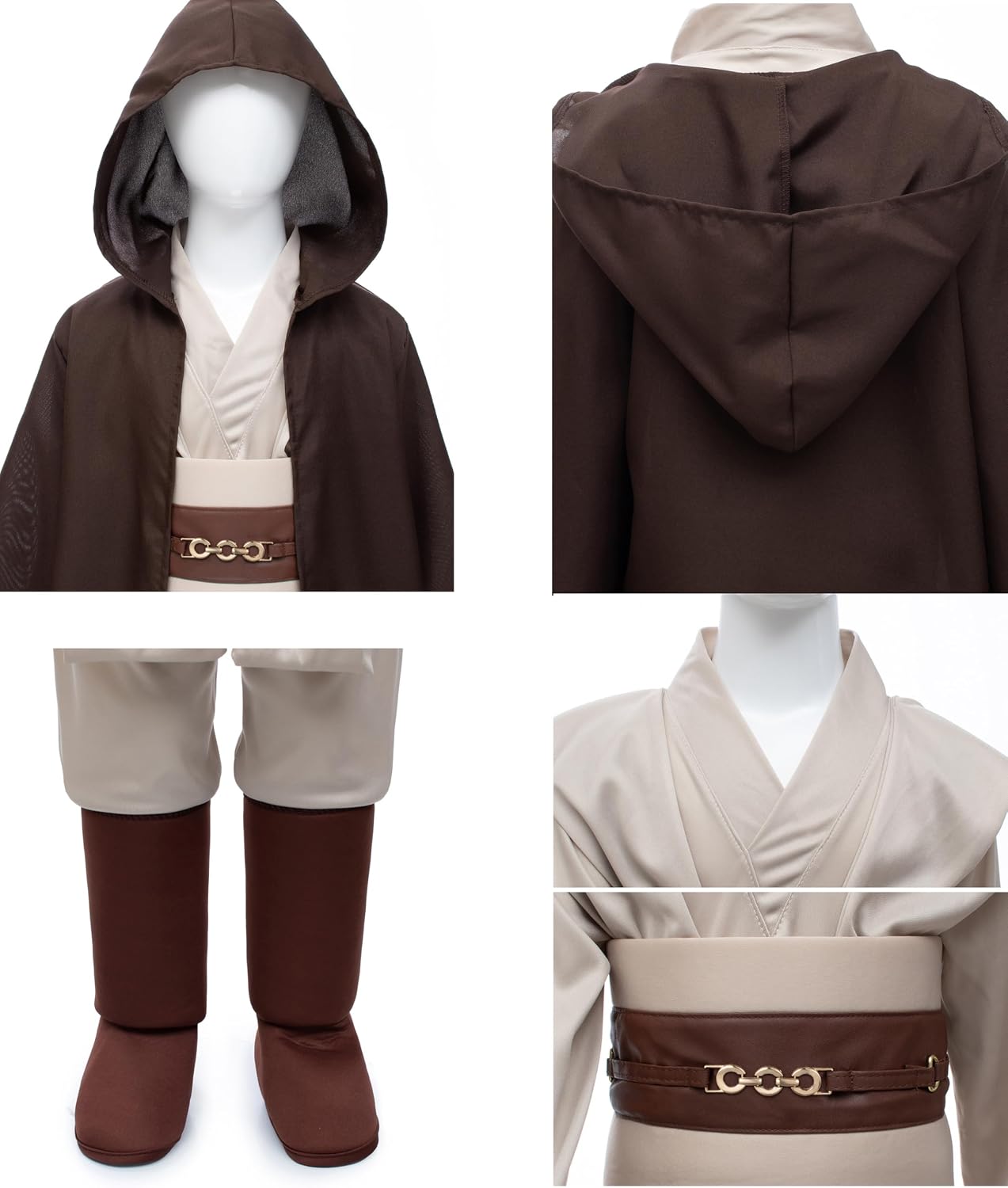 Kids Knight Costume for Boys Tunic Uniform Robe Pants Belt Outfit Cosplay 3-13 Years