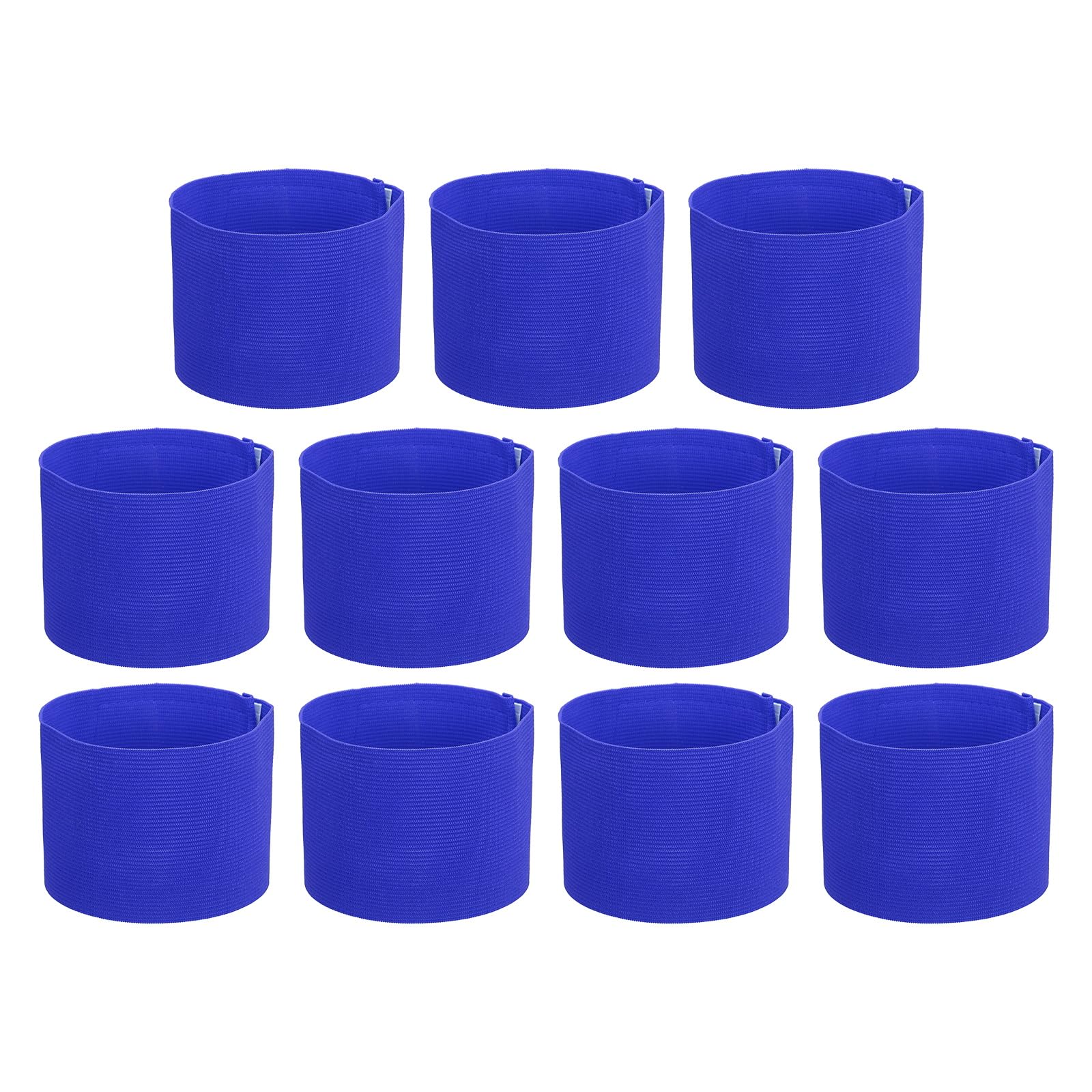 PATIKIL Soccer Captain Armband, 11 Pcs Captain Arm Bands for Soccer Elastic Captain Arm Band Sports Captain Armbands for Youth Adult Football Team Training Dark Blue