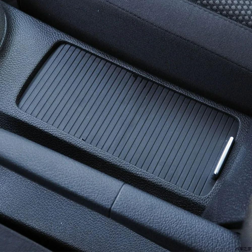 Water Cup Holder Roller Blind Cover, Center Console Armrest Cup Holder Slide Roller Cover Shutters Trim Replacement for VW EOS Golf 5 6 MK5 MK6 Jetta SCIROCC 5KD86253182V (Black)