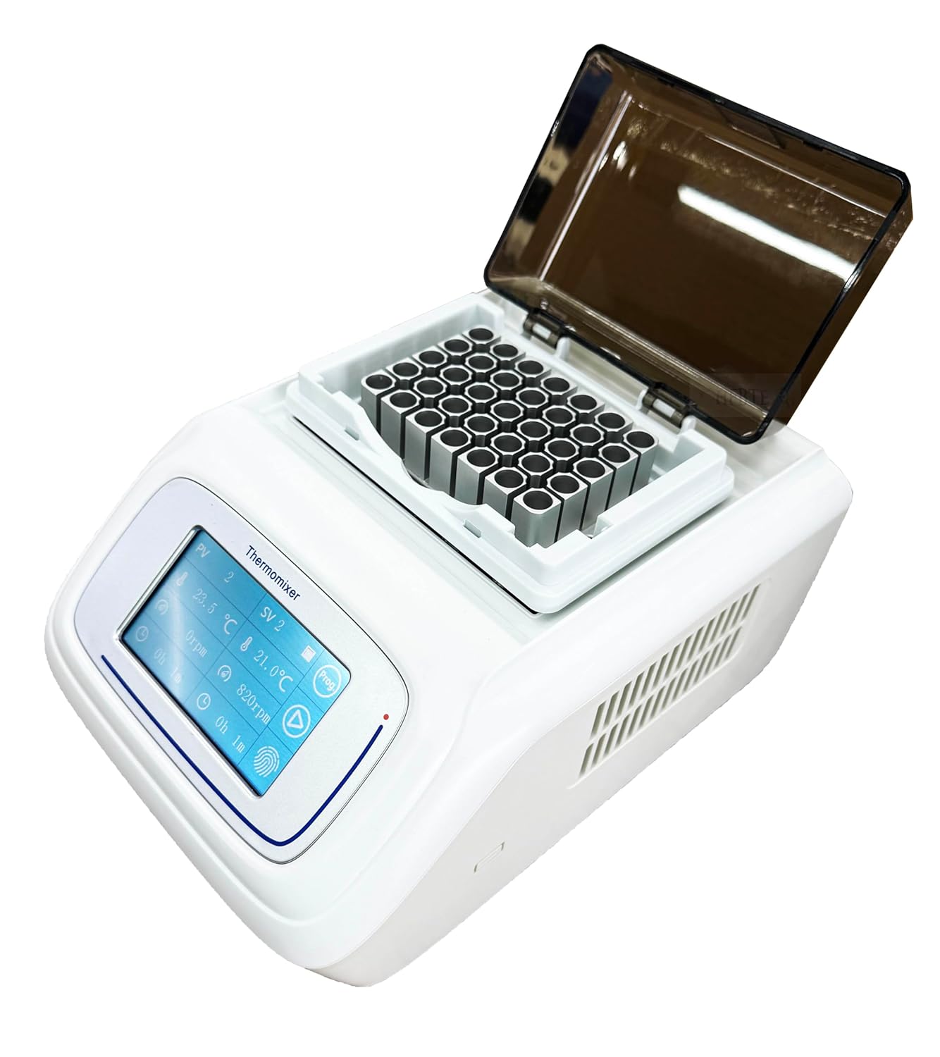 Thermostatic Cooling Heating Oscillating Mixer Dry Bath Thermomixer with Tube Module 96 * 0.2ml Touch Screen Temperature Setting Range -10~100℃ Temperature Deviation Calibration Function