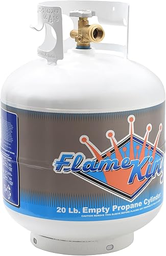 Miniatura 3 de Flame King YSN-201 tanque cilindro de acero para gas propano con válvula con dispositivo de protección contra desborde tipo 1, 20 libras