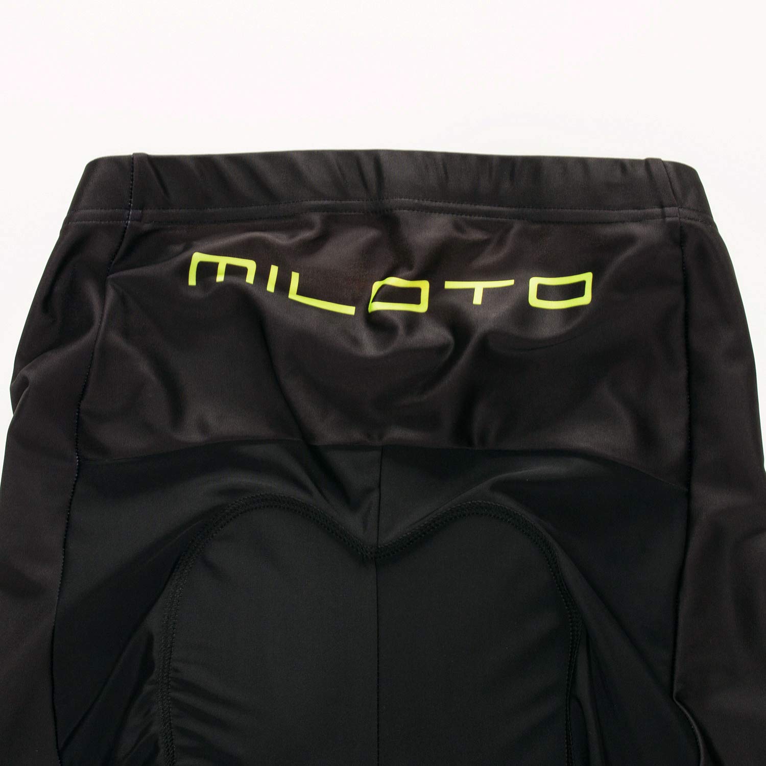 MILOTO Homme Maillot Cyclisme Set Coolmax Gel Padded Noir Courte Cuissards ( Vert Clair, 5XL