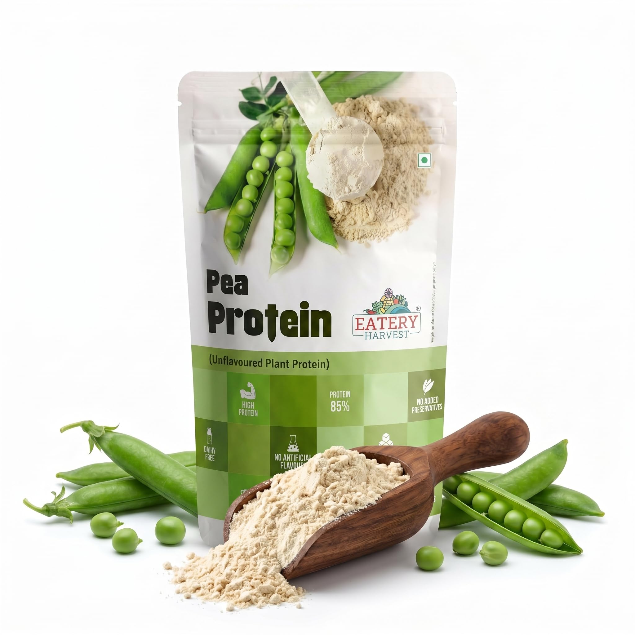 by Saipro Pea Protein Isolate 85%, 200g, Unflavoured, Plant Protein, Vegan Supplement-picture-16