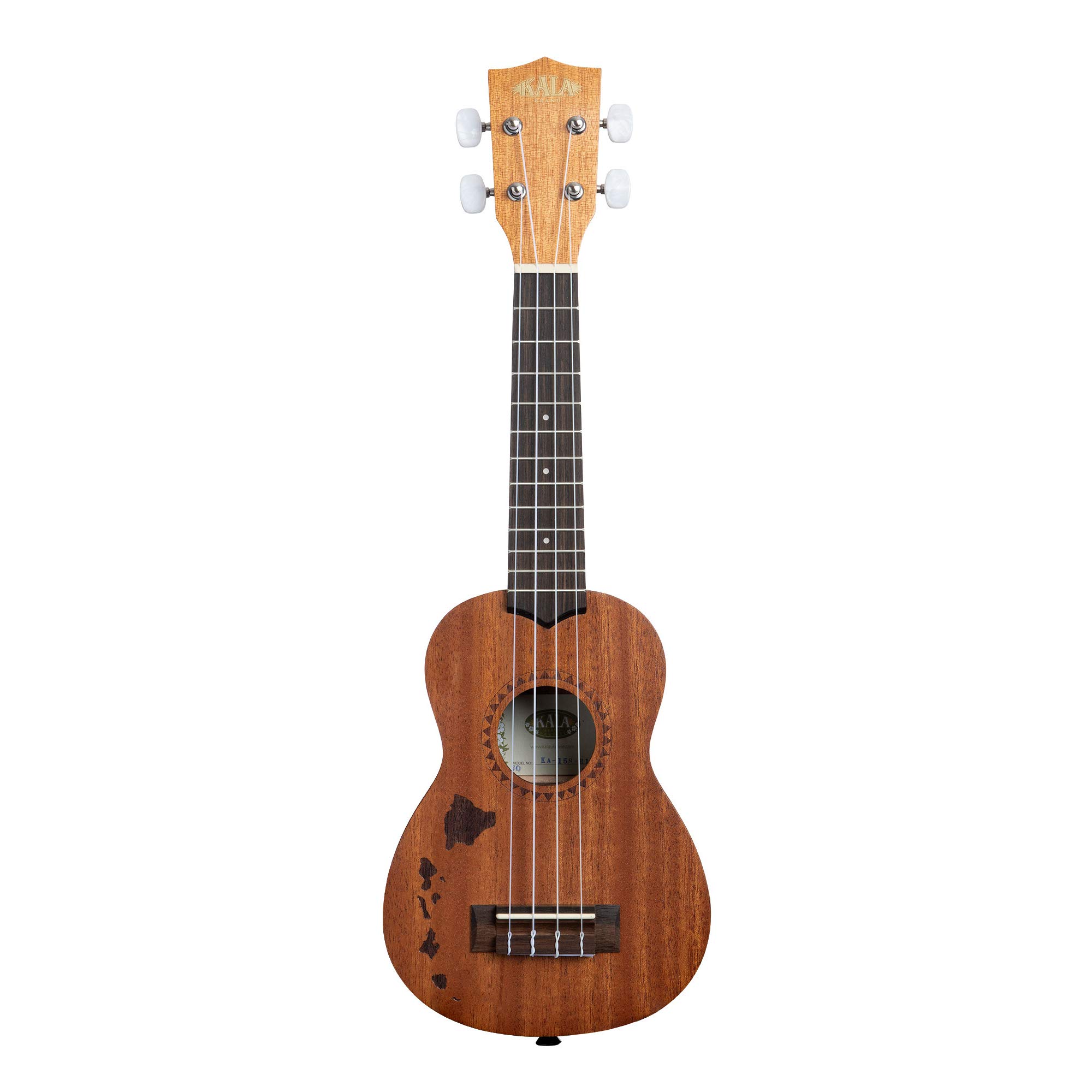 Kala Satin Mahogany KA-15S Soprano Ukulele, Satin Natural - Box Opened