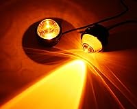 Vista 3 de iJDMTOY Lámparas proyectoras (2), color blanco o ámbar, de 5 W, CREE, redondas, para conducir, luces DRL, luces de niebla o luces de posición