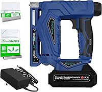 DajiZynx Cordless 2-in-1 Electric Staple Gun & 3/8" Brad Nailer - Brushless, 2000 Fasteners, Dual Firing Modes
