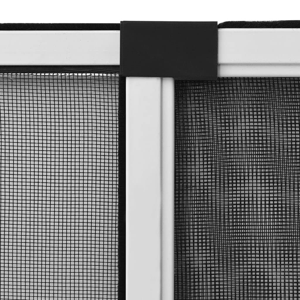 Teleskop-Fliegengitter für Fenster Weiß (100-193) x75 cm, Insektenschutz mit Aluminiumrahmen und Fiberglasnetz, verstellbares Fliegengitter-Fenster für Rollladen