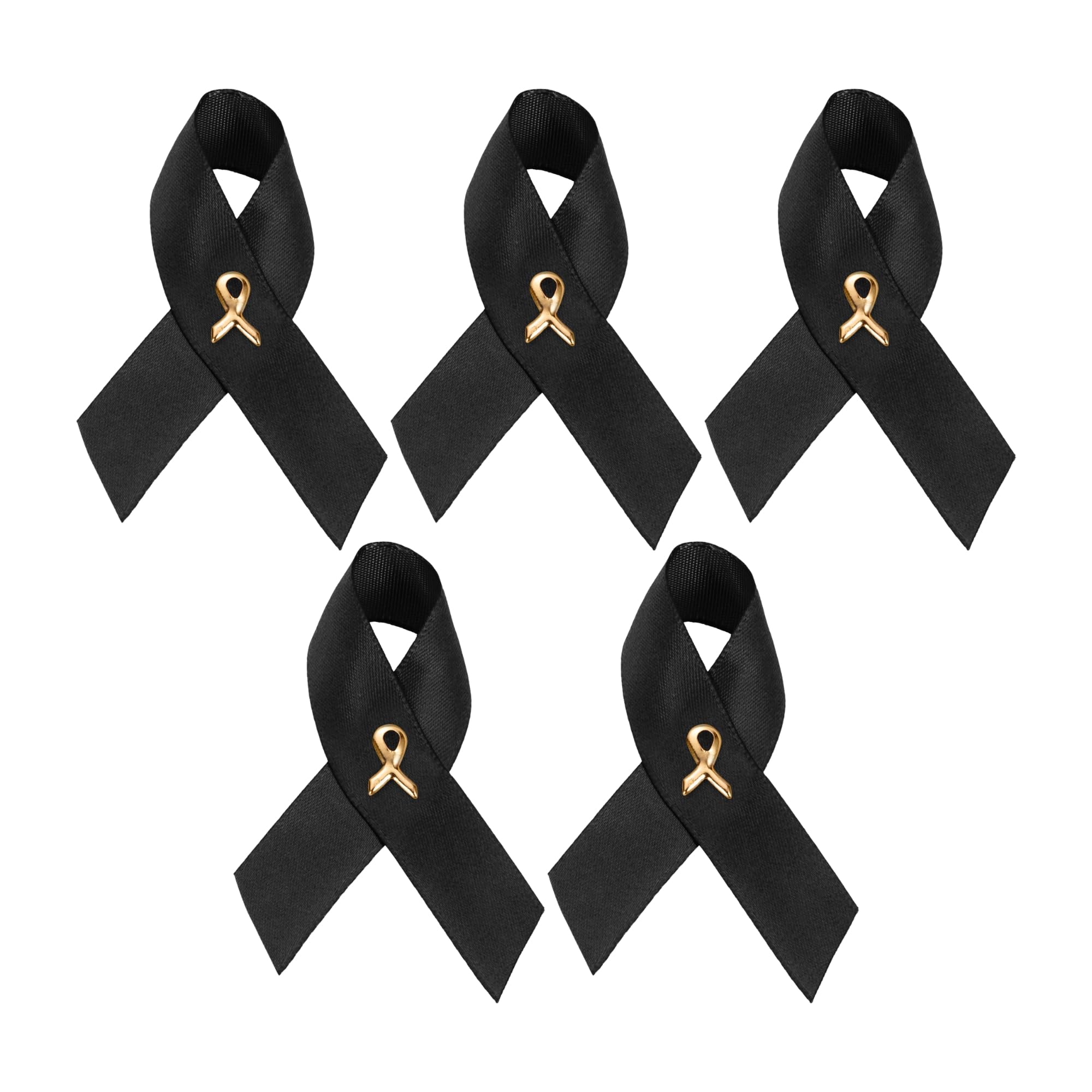 1/2/5/10/25/50/100pcs Satin Awareness Ribbon Pins (Pick your color), for Cancer &amp; Disease Awareness, Bulk Quantities for Fundraising, Events, Gift Giving