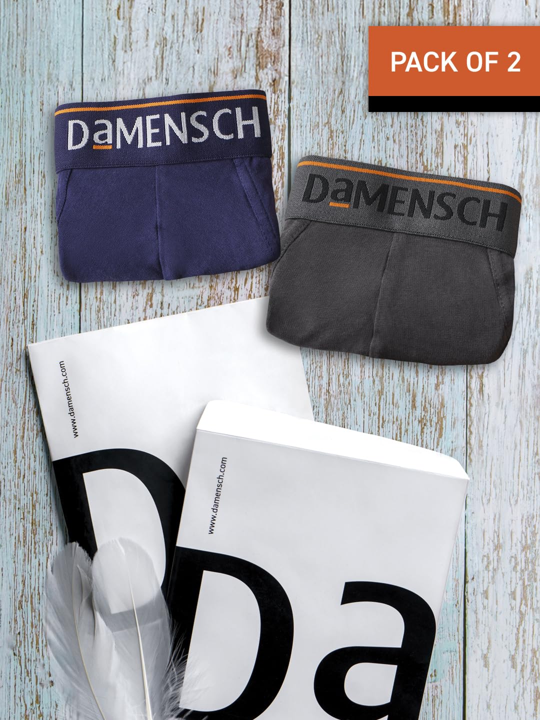 DAMENSCH Traje de baño de mezcla de algodón de alta calidad para hombre, ajuste regular, tela elástica, antibacteriano, acabado de menta terrestre, súper suave, ropa interior sólida