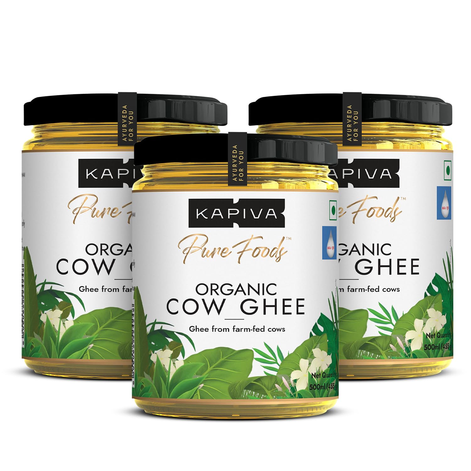 Kapiva 100% Organic Ghee - Good Fats for Healthy Heart, Keto Diet Friendly, 500 ML - Super Save Pack of 3 (B0B6FYYR69) Amazon Price History, Amazon Price Tracker