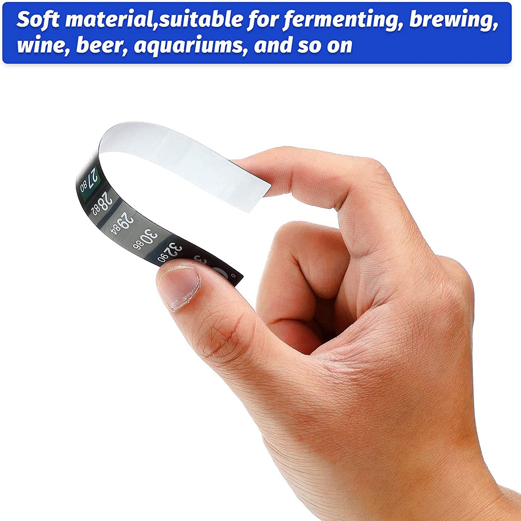 144 Stück Digitaler Temperatur Aufkleber Selbst Klebendes Thermometer Streifen Fermenter Selbst Klebendes Kristall Streifen Aquarium Thermometer