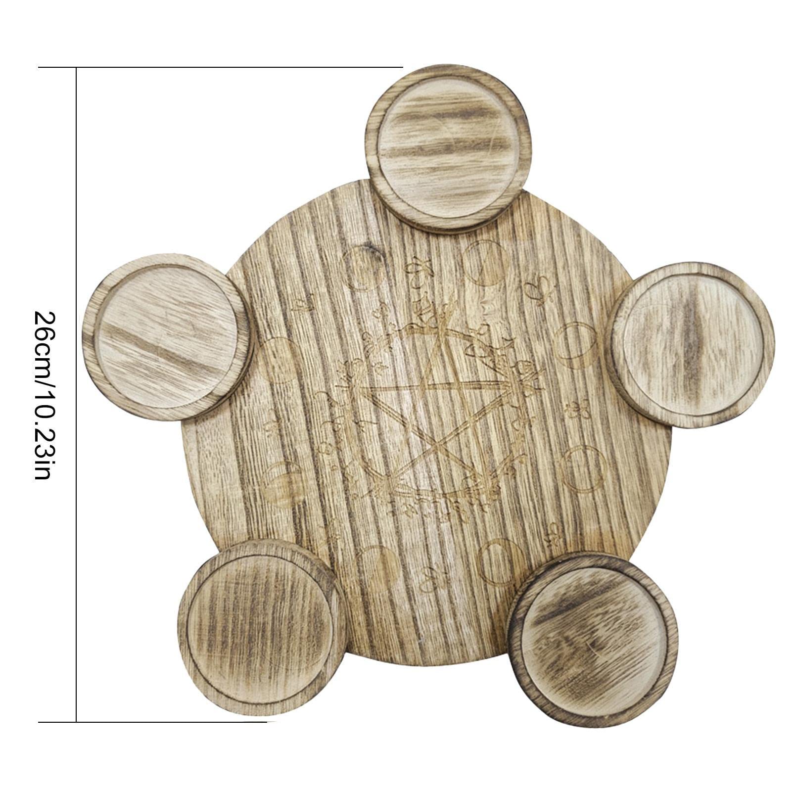 Portacandele stella, Portacandele pentagramma - da altare pentacolo con portacandelina | Forniture per altare per decorazioni di buona fortuna, ornamenti per astrologia, forniture per