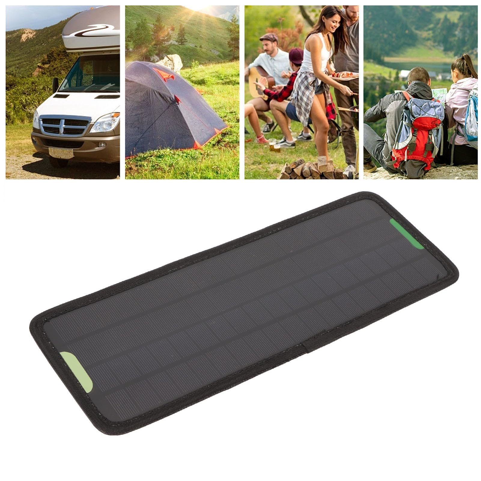 Cargador Solar, 10W 12V Cargador de batería con energía Solar Cargador de batería Solar Mantenedor OBD Cargador de Coche Cargador Solar