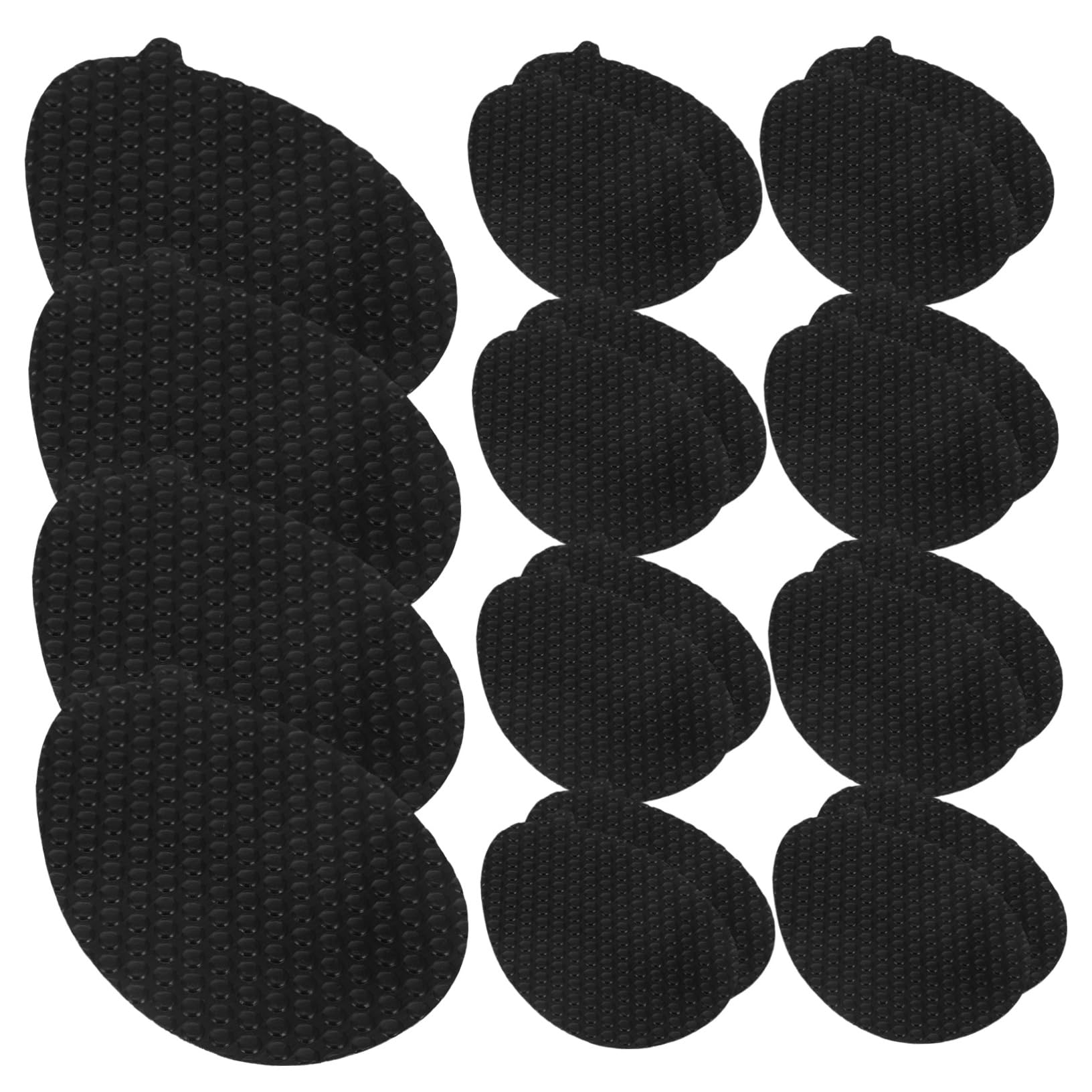 VALICLUD 4 Set Adesivi Suola Antiscivolo Guida Al Suolo Cuscinetti in Gel Sul Tallone Alto Protettore Inferiore Della Scarpa Guida Al Tallone Per Le Scarpe Resina Vinilica Nero 10 Paia*4