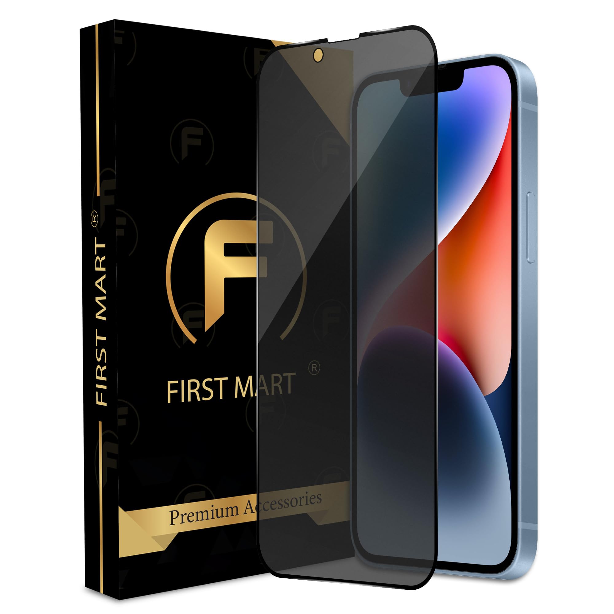 FIRST MART Edge to Edge Matte Privacy Tempered Glass for iPhone 14 / iPhone 13 / iPhone 13 Pro Full Screen Coverage with Easy Installation Kit | Black (B0CGNCKSQJ) Amazon Price History, Amazon Price Tracker