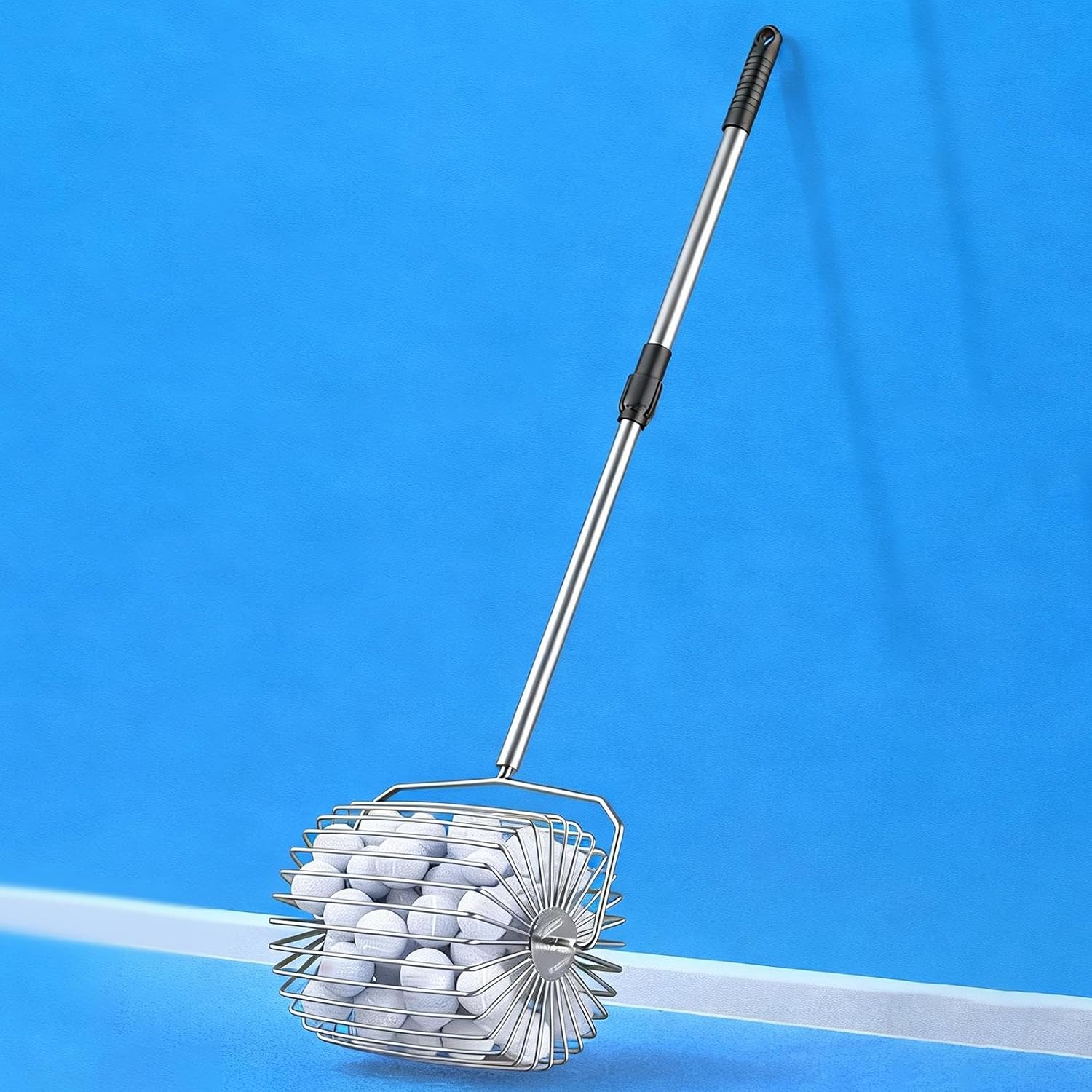 Tennis Ball Collector Pickleball Picker Portable Coaches Accessories Quick Rolling No Bend Court Court Retriever