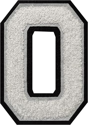 Miniatura 111 de 2 parches de letras de felpilla termo-adhesivas de 4.5 pulgadas, parches de letras universitarias con puntada de felpilla roja/blanca para ropa (H)