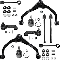 Vista 213 de Detroit Axle - Kit de suspensión delantera RWD de 10 piezas para Chevy GMC Silverado Sierra 1500 1999-2006, 2 brazos de control superior, 2 rótulas