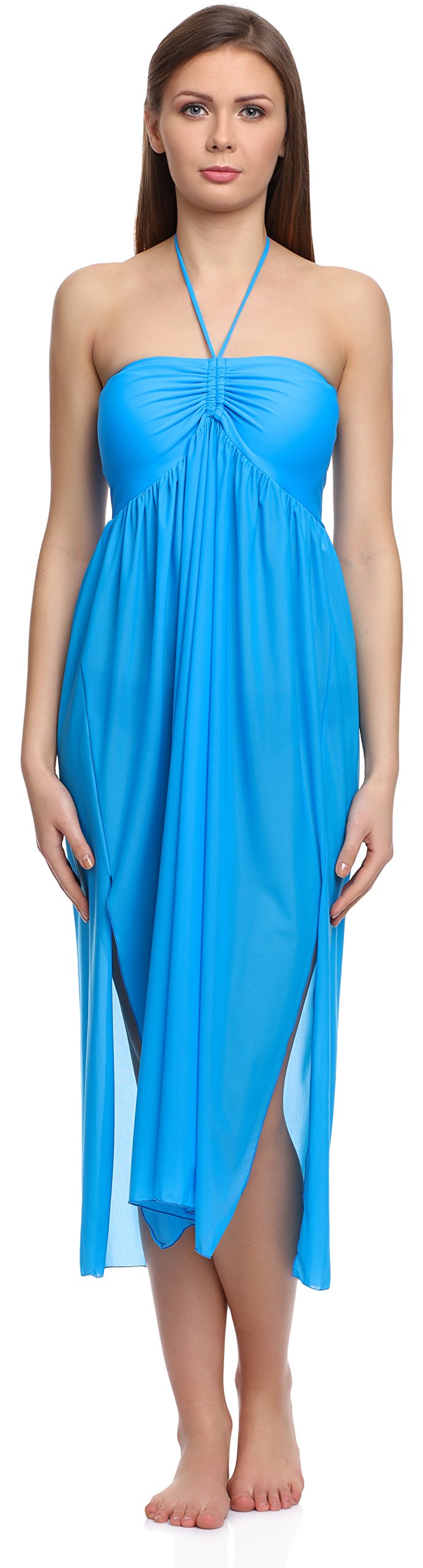 Merry Style Vêtement 2 en 1 Robe Tunique Été Pareo et Jupe de Plage Femme F43