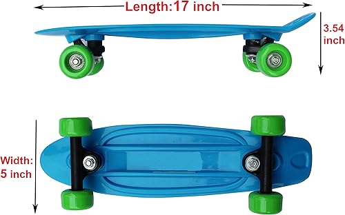 Miniatura 8 de SK8MEMO Mini monopatín, Mini Cruiser Skateboard para principiantes