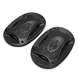ciciglow 6in Car Speakers, 1 Pair of 280W Full Frequency Bass Audio Speaker, Mini Super Power Loudspeaker Horn with Voice Coil Heatsink Design, for All Car Sound Systems